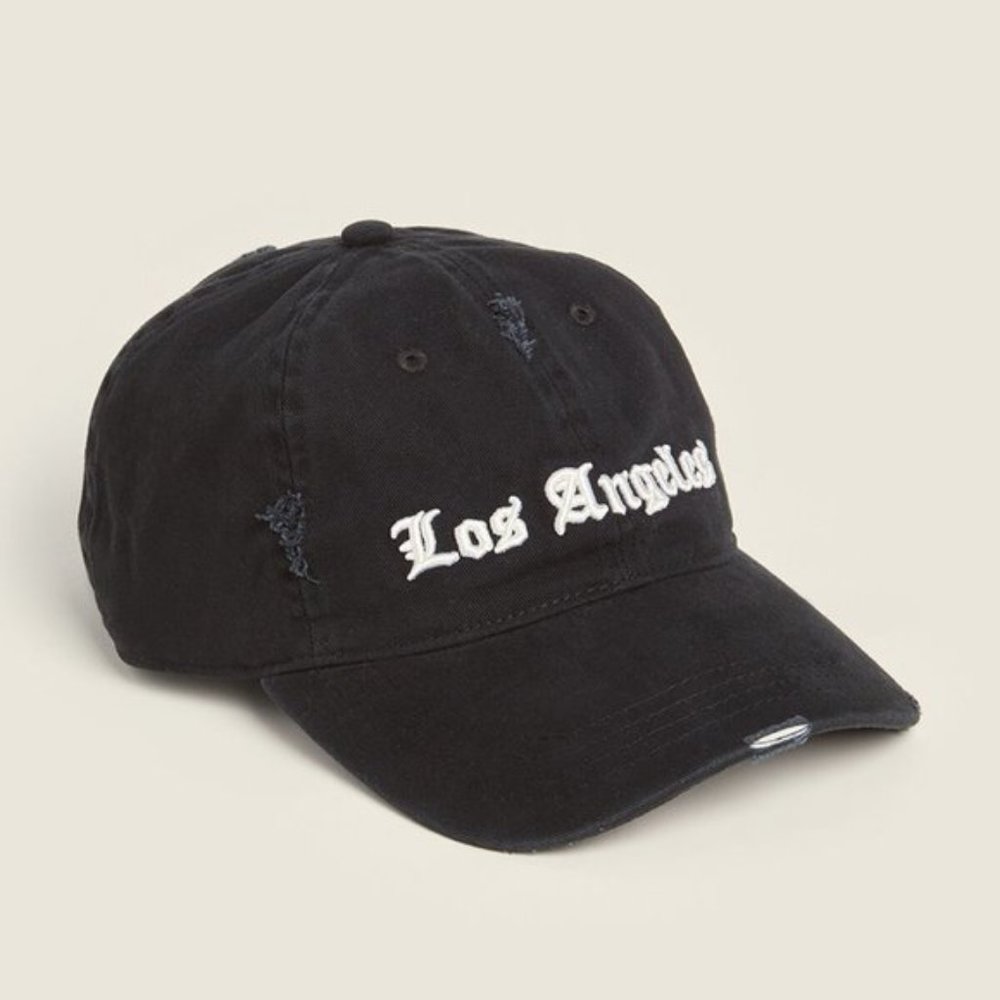 NWT Steve Madden Distressed L.A. Dad Baseball Cap
